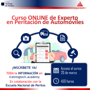 MODALIDAD ONLINE - EXPERTO EN PERITACIÓN DE AUTOMÓVILES (15ª Edición)